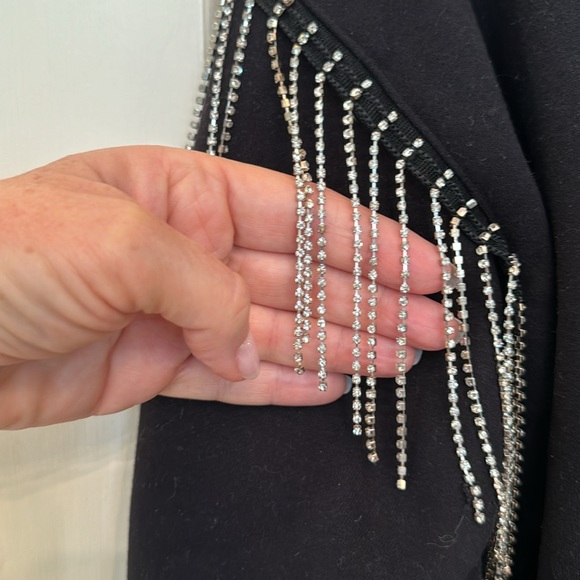 Skies Are Blue rhinestone fringe sweatshirt size small - Picture 2 of 4